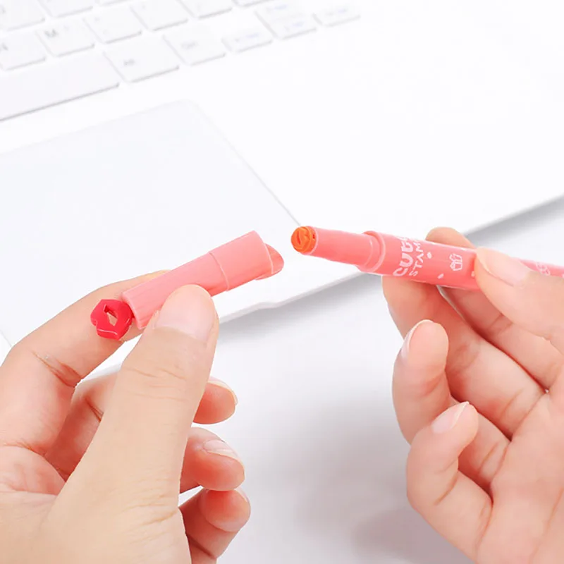 Милая ручка хайлайтер карамельный цвет цветок Звезда модель штамп маркер для