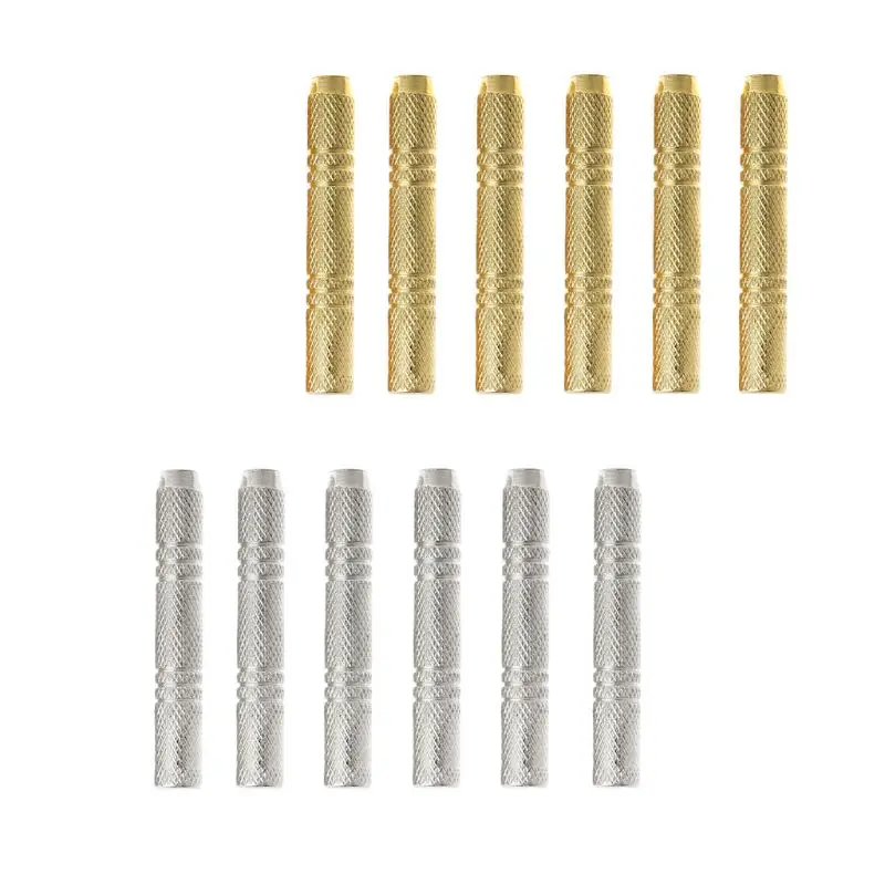 

OOTDTY 6pcs Dart Barrel For Nylon/Steel Darts Tip Dart Accessories 47mm 12g 2BA Thread Darts Accessories