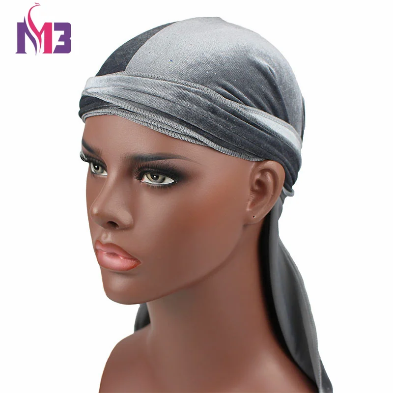 Блестящие вельветовые durag bandan мягкая популярная шапка|Мужская Skullies & шапочки| |