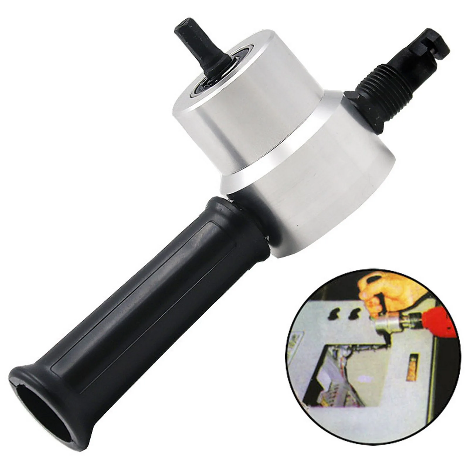 

Nibble Metal Cutting Double-headed Board Nibbler Saw Tool Drill Bit Accessory Free Cutting Tool Cutting 360 Degree Adjustable