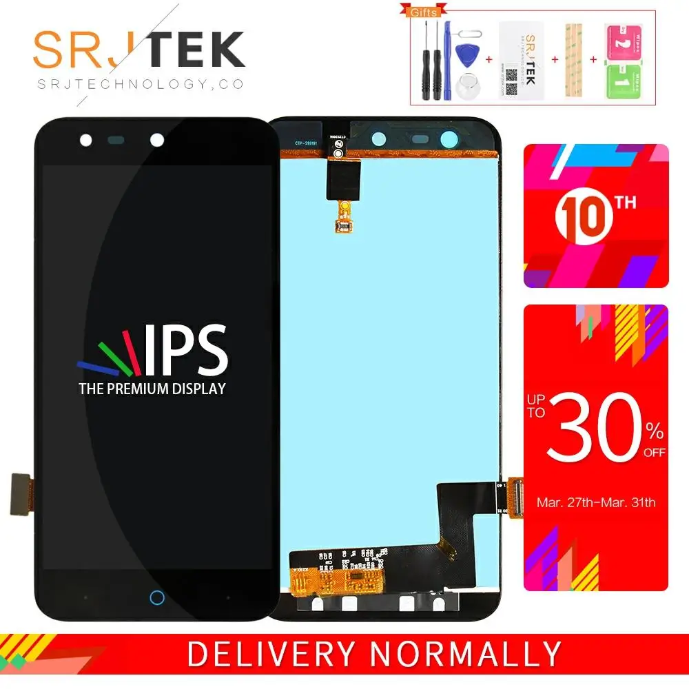 Srjtek 100% тестирование для ZTE Blade X5/D3 T630 ЖК дисплей панель + сенсорный экран