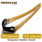 Armiyo 100 шт.упак. оптовая продажа 6 мм * 9 мм катапульта, эластичная резиновая лента для мощной стрельбы, рогатки, аксессуары для охоты
