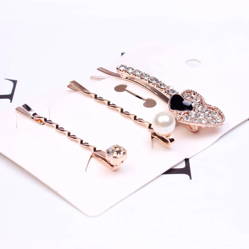 Заколки для волос с жемчугом 3 шт./компл.| |