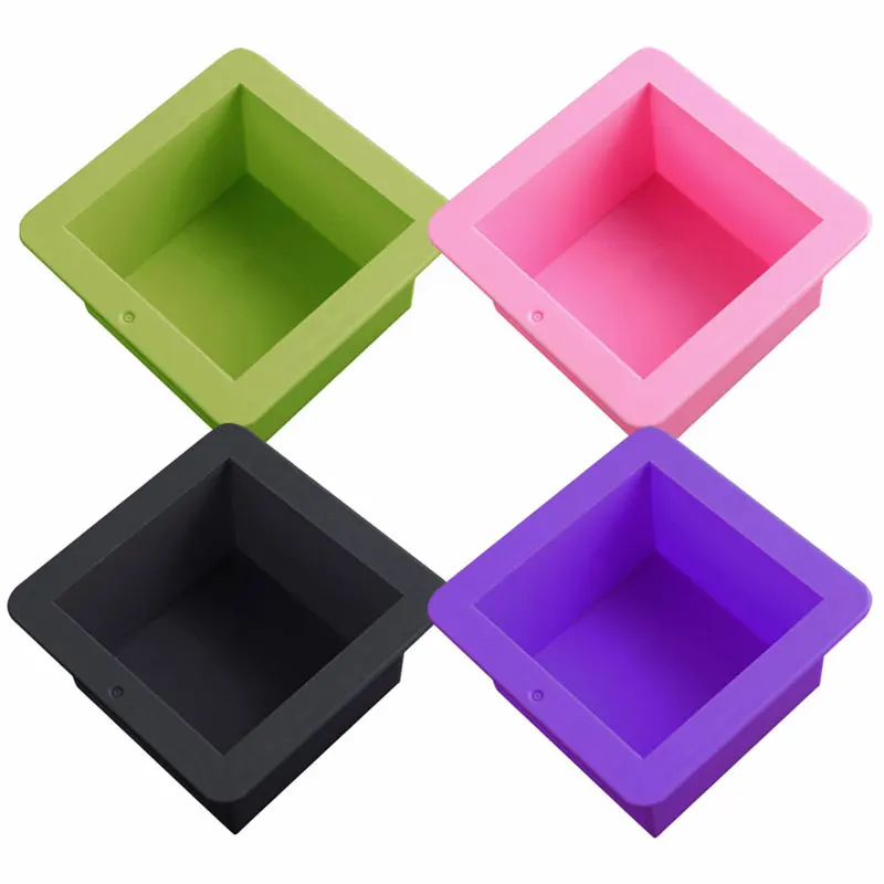 

1pcs 6*6*3cm Square Brick Cake Mould With Inner Diameter Candy Ice Candle Cube Wax Chocolate C Random Jelly Mould Soap Mold P4I3