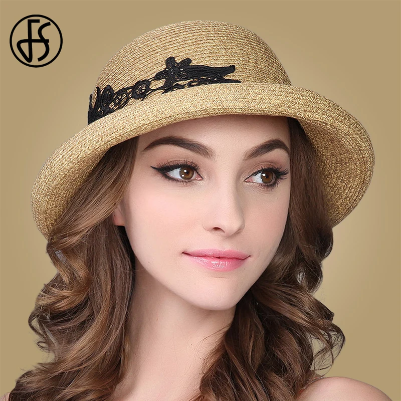 FS 2020 летняя соломенная шляпа для женщин с широкими полями Пляжная модная