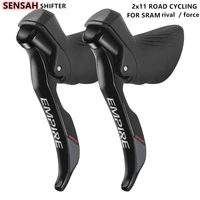 sensah bicycle 2 x11 speed road bike shifters shift cable gear lever brake road bike derailleur for sram rival force red