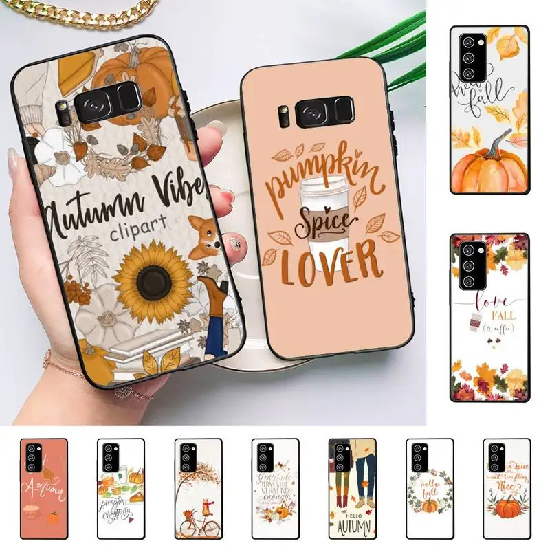 

Yinuoda Pumpkin happy fall Phone Case for Samsung Note 5 7 8 9 10 20 pro plus lite ultra A21 12 72