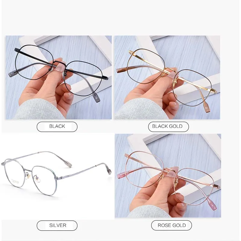 BTitanium очки оправы новые винтажные женские мужские высококачественные ретро для