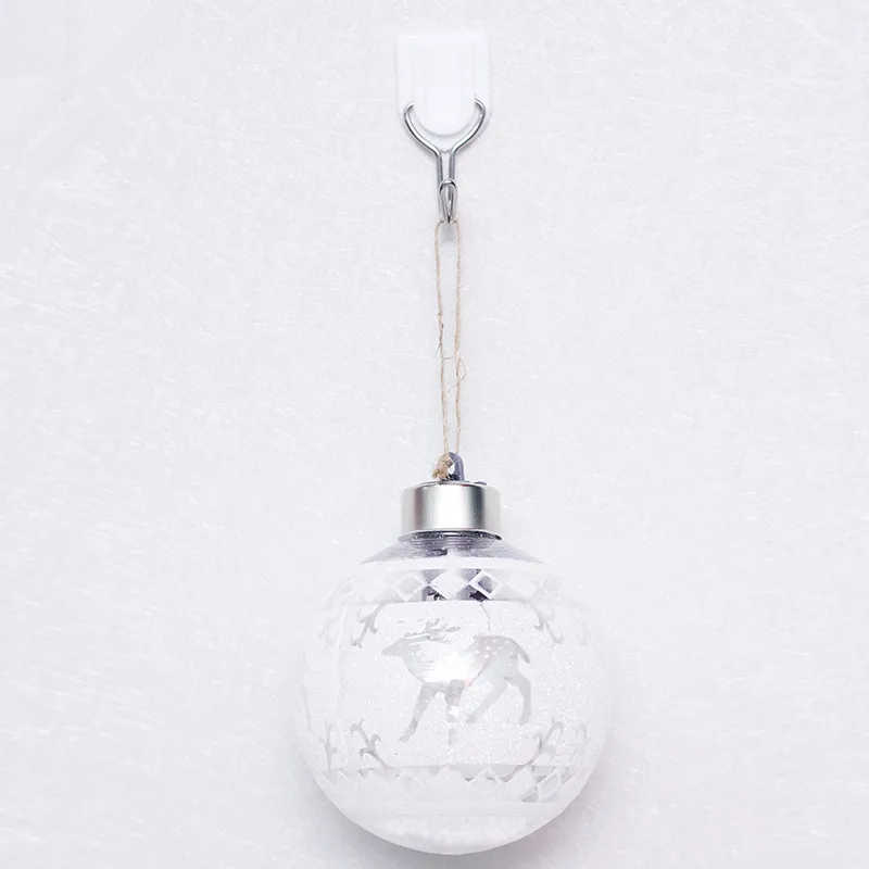 Рождественский шар орнамент звезды снежинка узор светодиодные огни