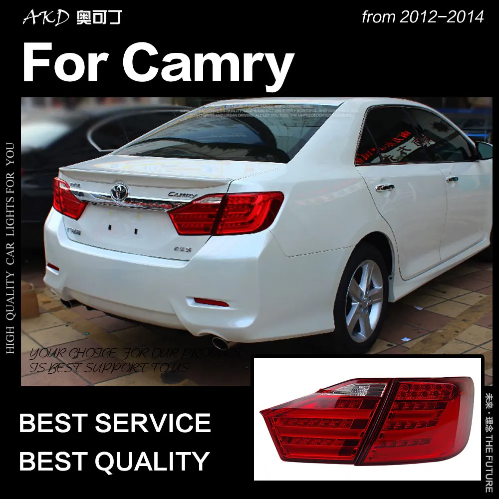 AKD автомобильный Стайлинг для Toyota Camry задние фонари 2012 2014 V50 светодиодная задняя