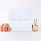 Индивидуальная белая тема свадебного альбома, Свадебная Гостевая книга на заказ, альтернатива любви, подпись на свадьбу, гостевая книга на заказ