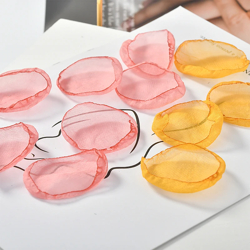 Новинка 2019 длинные серьги из прозрачного кружева и шифона с лепестками цветов