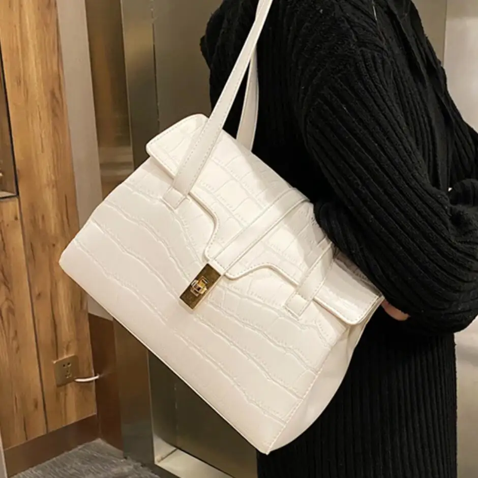 

Большая Сумка-тоут для женщин с каменным рисунком, дизайнерская вместительная дамская сумочка из экокожи, 2020