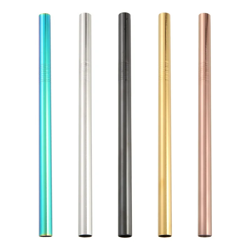 3 шт. Экстра широкая трубочка многоразовая для напитков из нержавеющей стали