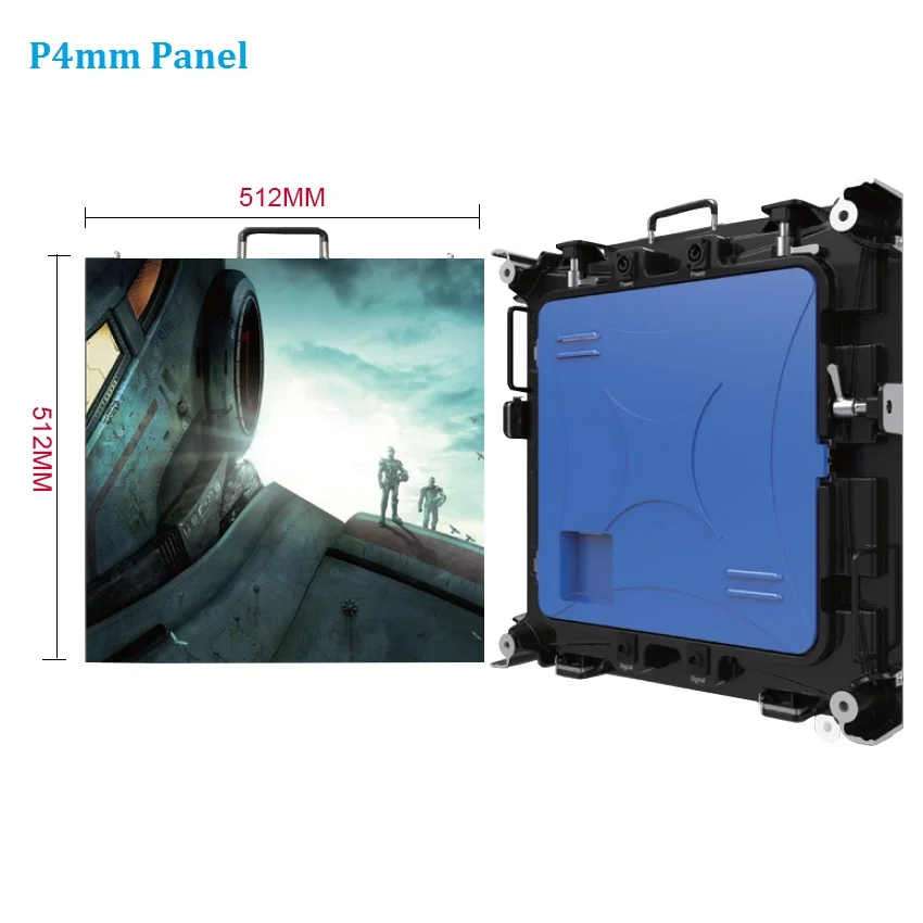 

HD Giant P4 Screen SMD Indoor Full Color 4mm led Pixel 128*128 Module RGB 512*512mm die casting aluminum led display panel