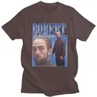 Новинка 2021, забавная футболка Роберта Паттинсона с 3D принтом стоящего мема, мужская повседневная модная футболка с коротким рукавом