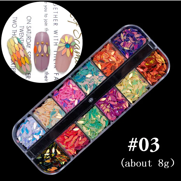 03 Mixed Colorful Rhinestones For Nails Crystal Stones Gems Manicure Accessories Studs 27 Models Diamonds 3D Nail Art Decorations - Цвет: 03