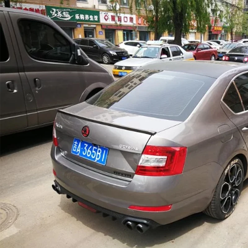 4 отверстия большой задний спойлер 2015 2016 2017 для Volkswagen SKODA Octavia по на багажник