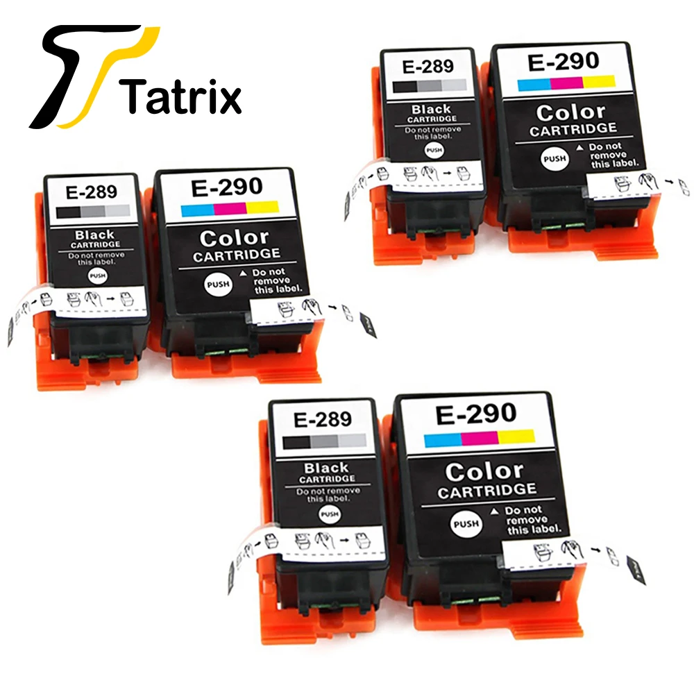 Tatrix 3 set T289 T290 China Premium Color Compatible Inkjet Printer Cartridge for Epson WorkForce WF-100