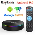 T95Q 4G 32GB 64GB Android 9,0 TV BOX Amlogic S905X3 2,4 5,8 GHZ Dual Wifi BT4.1 H.265 4K USB3.0 60pfs Медиаплеер Smart TV Box X3