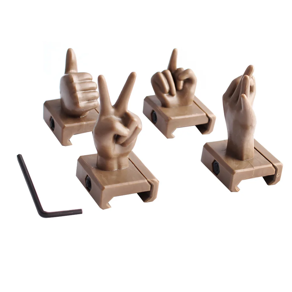 

PVC 4pcs finger front and rear sight set sighting device for hunting airsoft tactical AR15 accessories