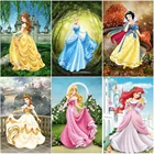Алмазная вышивка с изображением принцессы из мультфильма Дисней, Белоснежка, 5D, квадратная Алмазная мозаика, украшение для дома, подарок