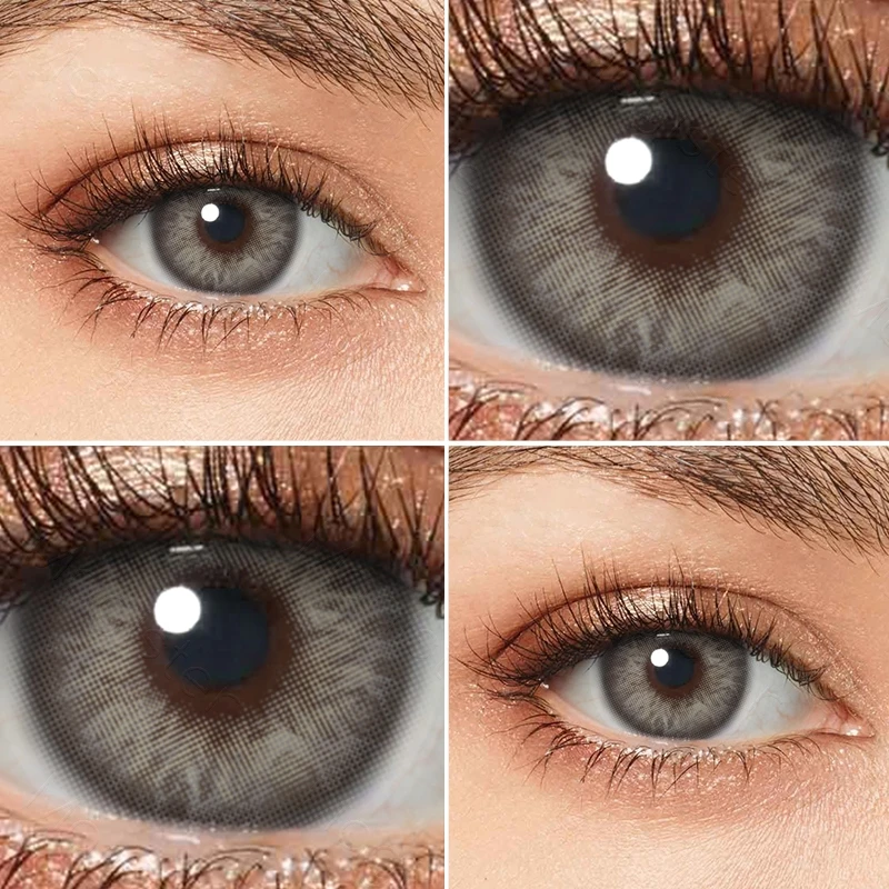 gray lenses 1pair color contact lenses for eyes iris inspired colored lenses yearly circle lenses free global shipping