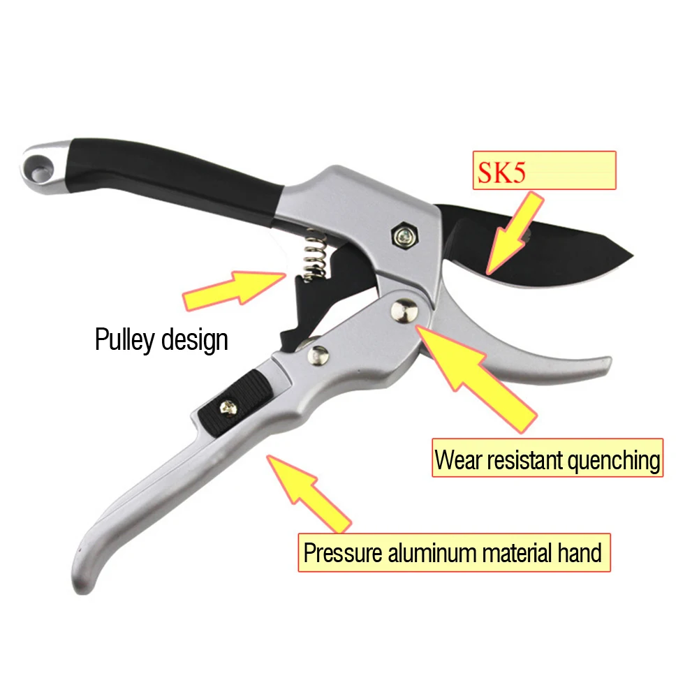

Shrub Garden Scissor Tool Branch Pruning Shears SK-5 Steel Branch Orchard Gardening Pruning Shears Cutter Plant Garden