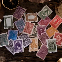30pcslot antique stamp material paper junk journal planner craft paper scrapbooking vintage decorative diy craft photo albums