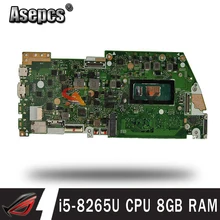 AKemy For ASUS UX362FA-EL142T ZenBook Flip UX362 laptop mainboard motherboard with i5-8265U CPU 8GB RAM tested full 100%