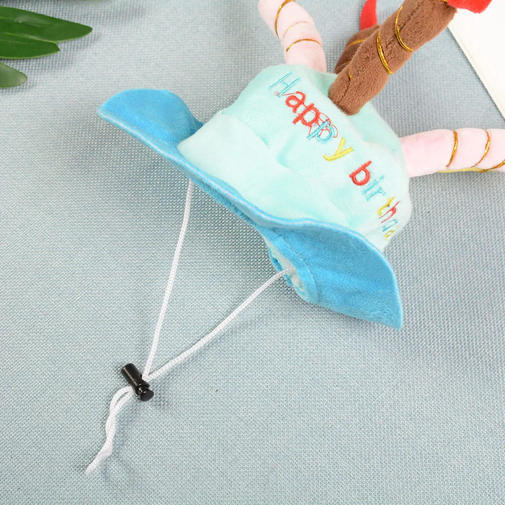 С милой собачкой шапки ко дню рождения щенок шапочки шляпа с торт свечи дизайн