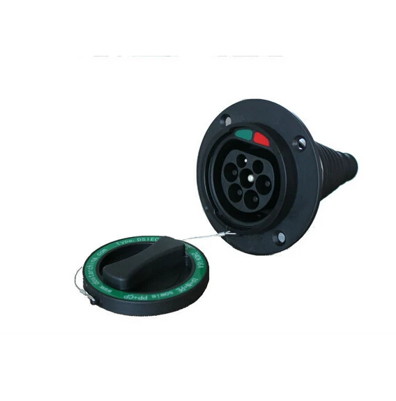 Тип 2 EV Автомобильная боковая розетка входной разъем для электрического