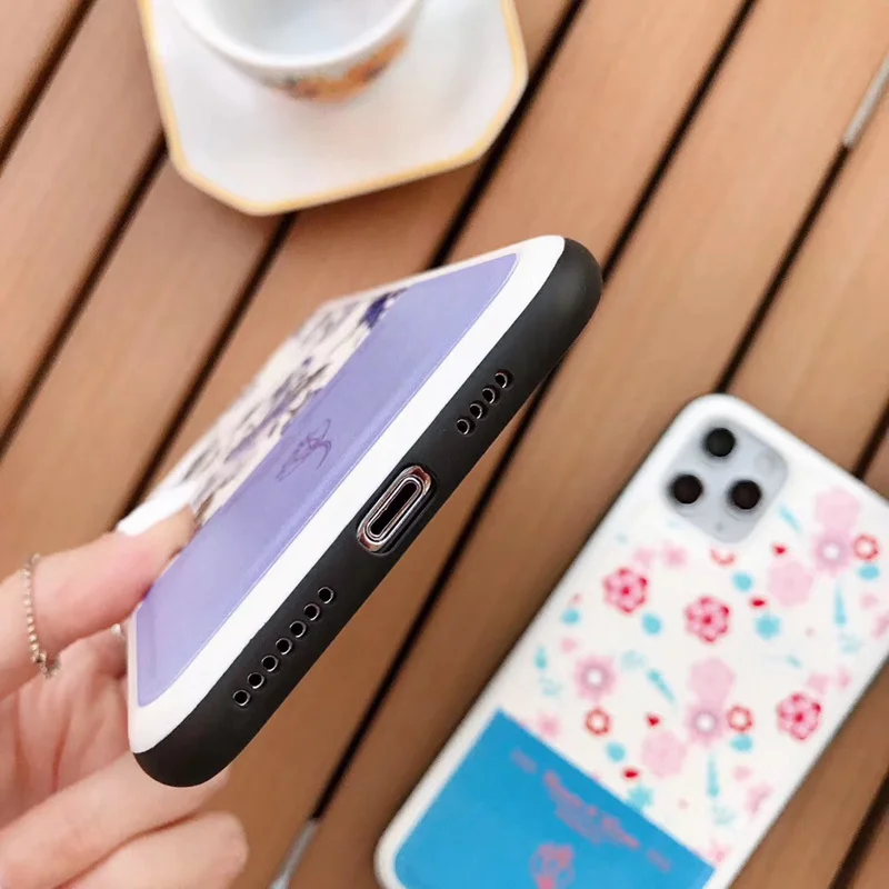 Мягкий чехол из искусственной кожи с рельефным цветком для телефона iPhone 11 Pro Max XS XR