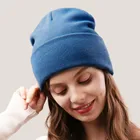 Новинка 2021, зимние шапки, вязаная шапка в стиле хип-хоп, мягкая теплая Женская модная шапка унисекс, головные уборы, женская шапка, зимние шапки для девочек