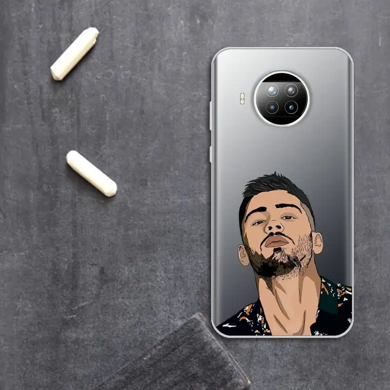 

Zayn malik cartoon famous actor singer Phone Case Transparent for Xiaomi Redmi note 10 t 8 9 pro lite 11