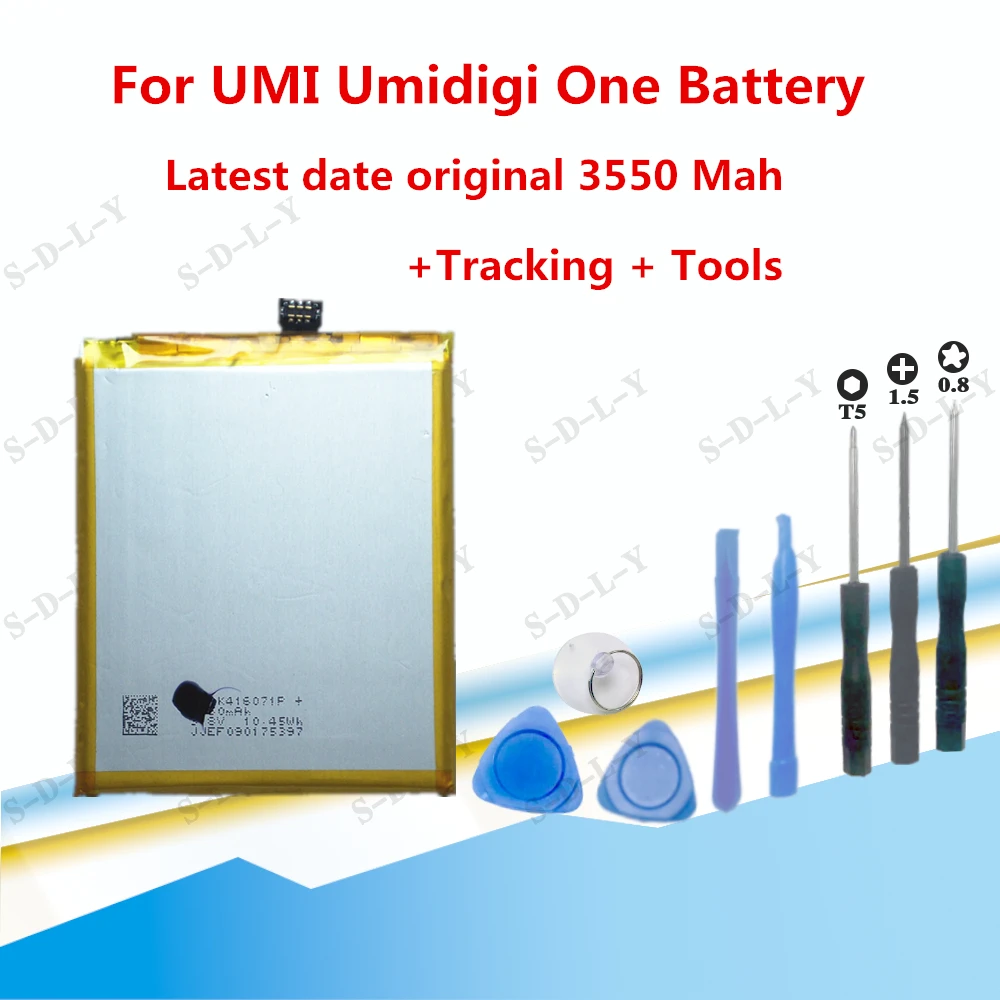 Аккумулятор большой емкости 3550 мАч для UMI Umidigi One аккумуляторная батарея запасные