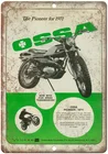 Жестяная вывеска OSSa Pioneer для мотоцикла, винтажная алюминиевая металлическая вывеска в стиле ретро, железная картина, винтажное украшение