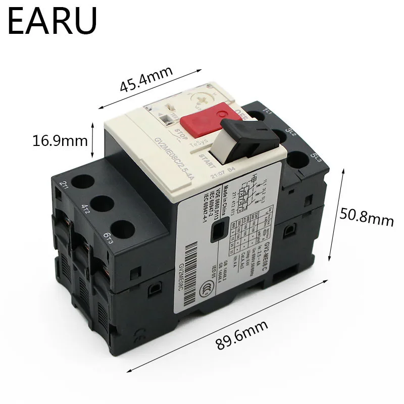 Стартер двигателя серии GV2ME защита автоматический выключатель Кнопка 3P