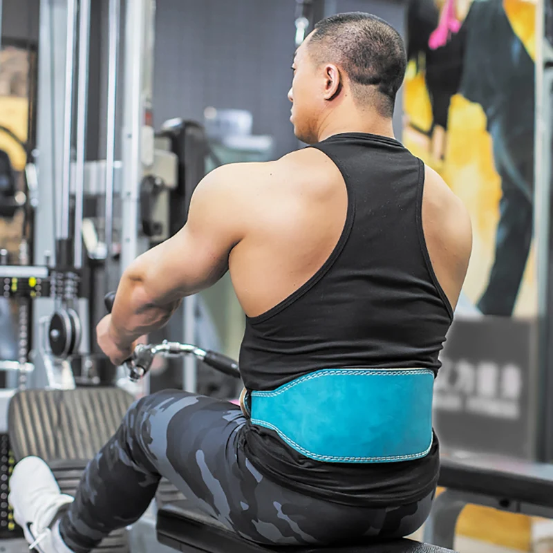 

Adjustable Leather Weightlifting Belt Waist Support Gym Belt Unisex Wide Wrap Training Weight Lifting Brace Straps Weightlifting