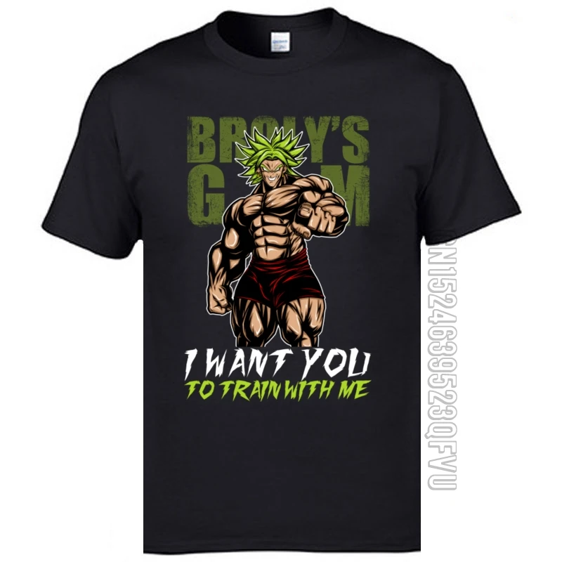Vageta Bodybuilding Tshirt I WANT YOU TO TRAIN WITH ME 100 Cotton camisas hombre Fashion Print Cool T Shirt Men