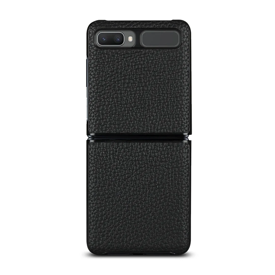 

Litchi Grain Leather Mobile Phone Case for Samsung Z Flip Protective Back Cover Z Flip 5G F7000 Luxury Shell Shockproof 2021