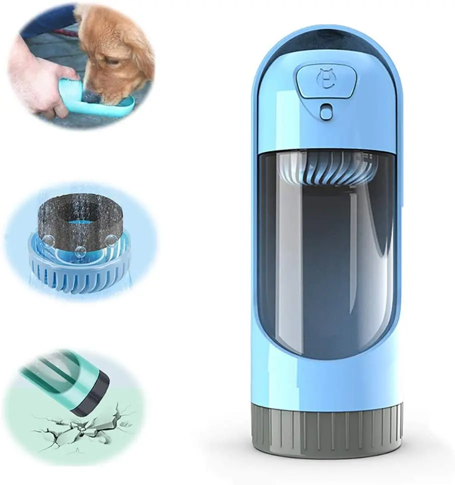 Бутылка дозатор для воды домашних животных бутылка с фильтром из