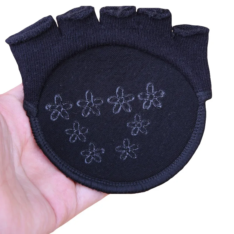 Женские носки для йоги короткие с открытыми пальцами летние на высоких каблуках