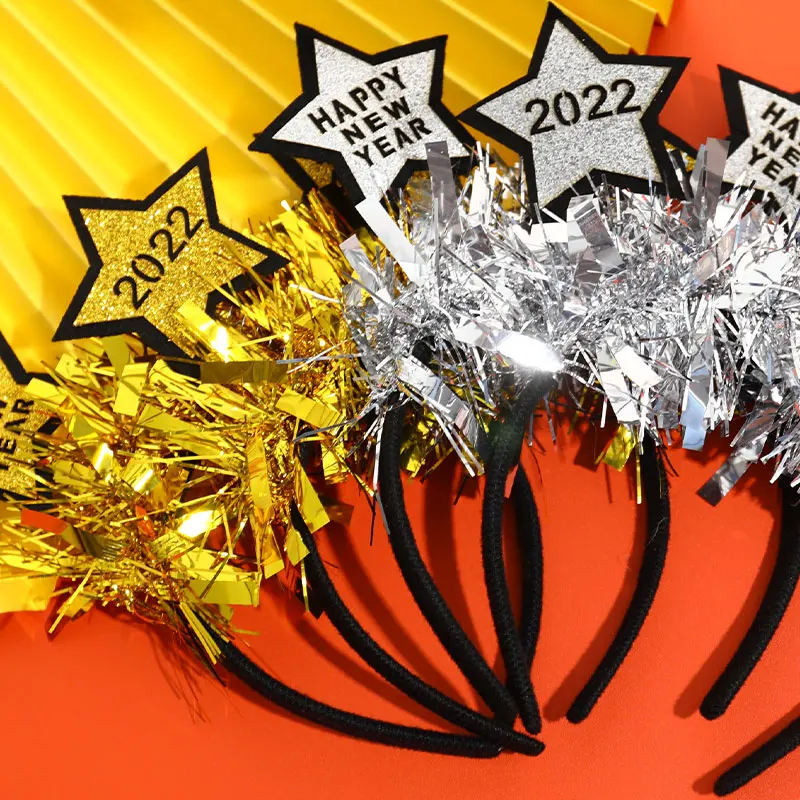 

1 шт. 2022 Новогоднее украшение для фотографий реквизит с новогодним бантом повязка на голову