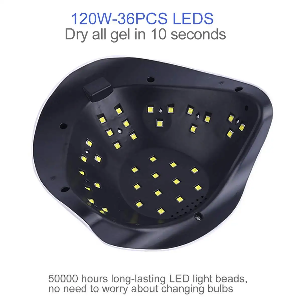 120W High Power Nail Dryer Fast Speed Gel Light Nail Lamp LED UV Lamps For All Kinds of Gel With Timer And Smart Sensor 36LEDs