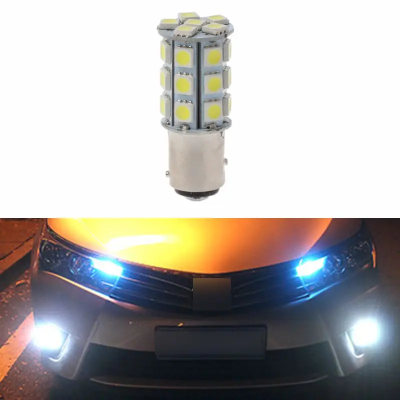 

2021 New 1157 27SMD 5050 Car 12V LED Tail Brake Reverse Light Bulb Lamp White 12V New