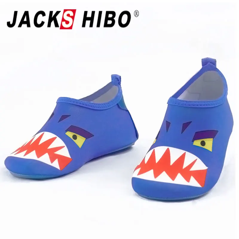 

JACKSHIBO Children Quick Dry Swim Aqua Water Shoes Casual Footwear Barefoot Lightweight Socks Beach Pool Kids Cartoon Slippers