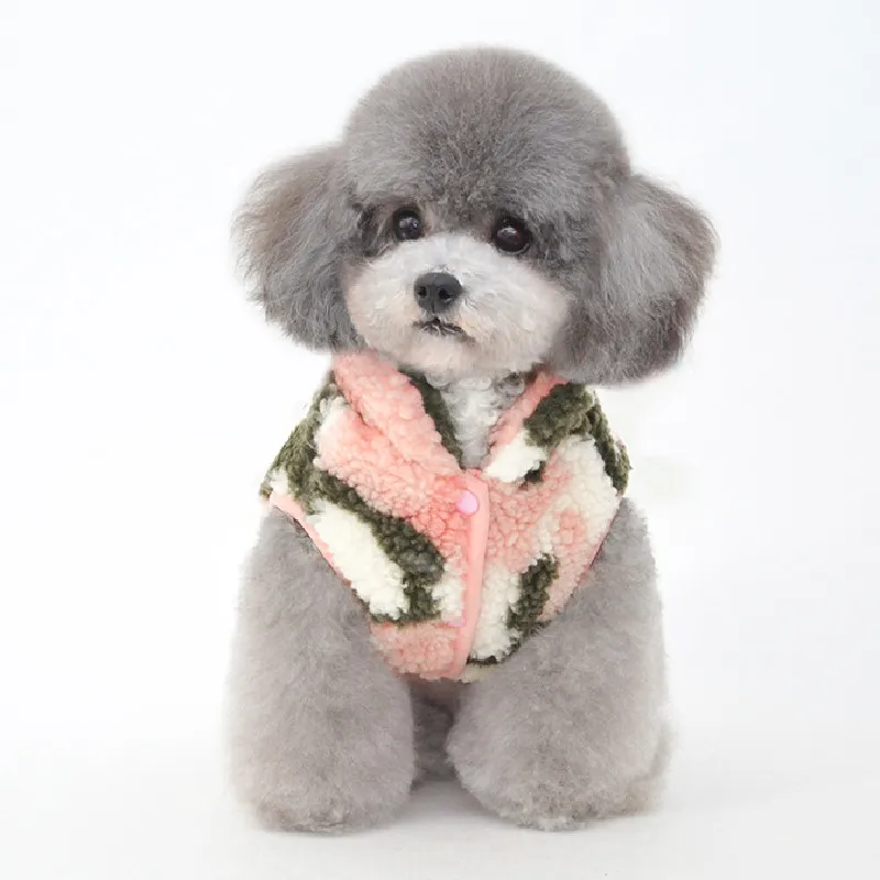 

Зимнее пальто для домашних животных, жилет, одежда для кошек и щенков, куртка для маленьких собак, одежда, камуфляжная одежда для собак, Йоркширский Пудель, Бишон, одежда, новинка