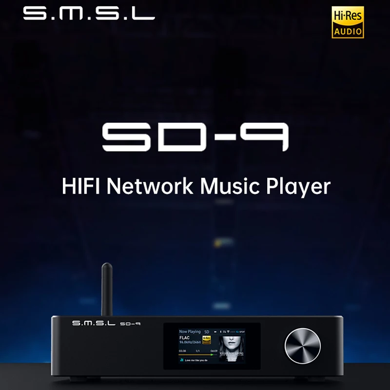 SMSL SD-9 Hi-Res MQA Full Decoding HIFI Network Bluetooth Music Player SD9 Support DSD WAV APE FLAC AIFF | Электроника