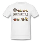 Смешные кошки и собаки Humor Pets 2021 Новое поступление футболка Furrlowship Of The Ring уникальный дизайн Crewneck хлопок для мужчин рубашка